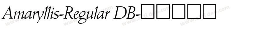 Amaryllis-Regular DB字体转换